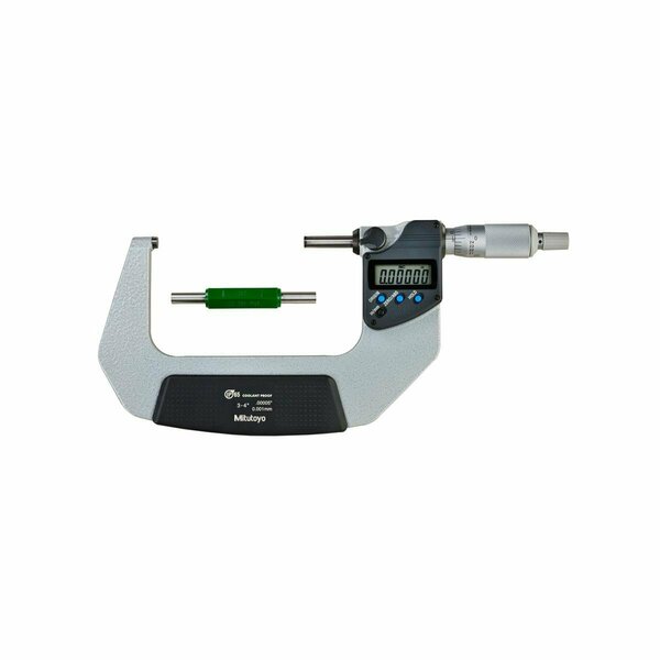 Beautyblade 3-4 in. Digimatic Micrometer with 76-101 mm IP65 Ratchet Stop-No SPC Output BE3734152